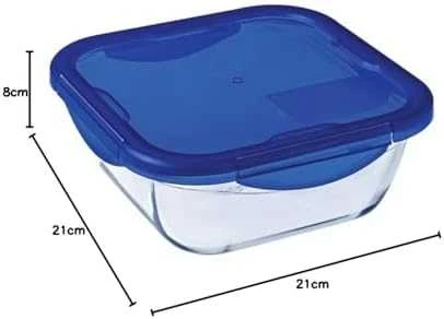 Karščiui atsparus konteineris su dangteliu Cook & Eiti 21,6 x 21,6 cm 1,9 l PYREX