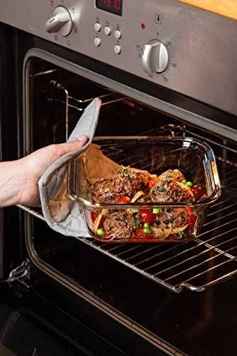 Karščiui atsparus konteineris su dangteliu Cook & Eiti 21,6 x 21,6 cm 1,9 l PYREX