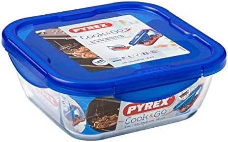 Karščiui atsparus konteineris su dangteliu Cook & Eiti 21,6 x 21,6 cm 1,9 l PYREX