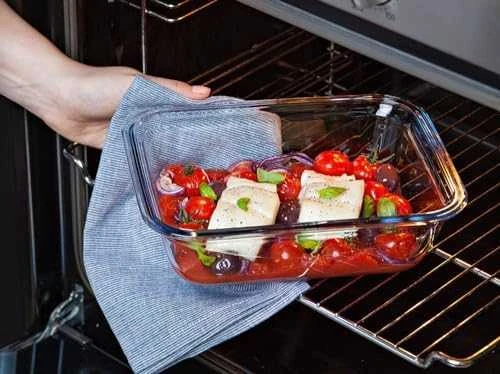 Karščiui atsparus konteineris su dangteliu Cook & Eiti 21,6 x 21,6 cm 1,9 l PYREX