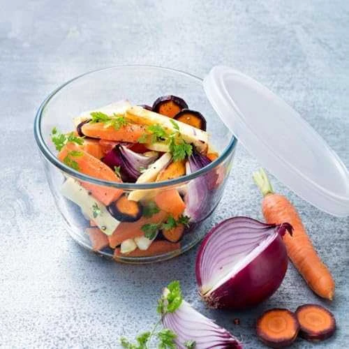 Karščiui atsparus salotų dubuo su dangteliu Cook & Freeze 1,1 l PYREX