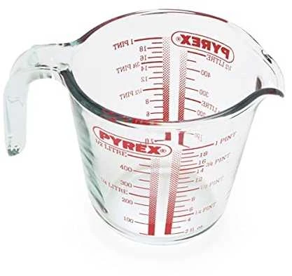 Stiklinis ąsotis su matavimo puodeliu 0,5 l PYREX