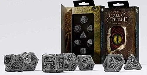Q Workshop Metal Call Of Cthulhu Kauliukų Rinkinys