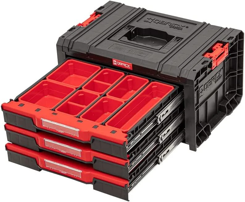 Qbrick System įrankių dėžė su 3 stalčiais PRO 2.0 Expert