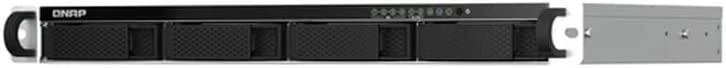QNAP TS-464U NAS Rack (1U) Intel® Celeron® N5095 8 GB DDR4 0 TB QNAP Turbo System Aliuminio, Juodas