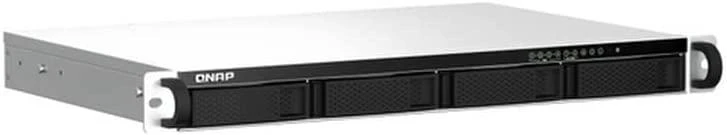 QNAP TS-464U NAS Rack (1U) Intel® Celeron® N5095 8 GB DDR4 0 TB QNAP Turbo System Aliuminio, Juodas