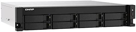 QNAP TS-873AEU-4G NAS/saugojimo serveris Rack (2U) Ryzen Embedded V1500B 4 GB DDR4 0 TB QuTS hero Juodas