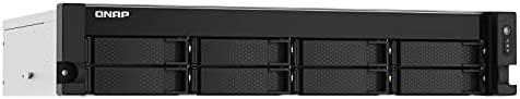 QNAP TS-873AEU-4G NAS/saugojimo serveris Rack (2U) Ryzen Embedded V1500B 4 GB DDR4 0 TB QuTS hero Juodas