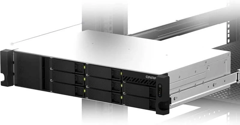 Serveris QNAP | Integruotas procesorius | TS-873AeU-RP-4G | AMD Ryzen | V1500B 4 gyslos/8 sriegiai | Procesoriaus dažnis 2,2 GHz | 64 GB