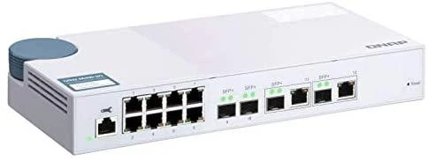 Šakotuvas QNAP QSW-M408-2C tinklo komutatorius Valdomas L2 10G Ethernet (100/1000/10000) Balta