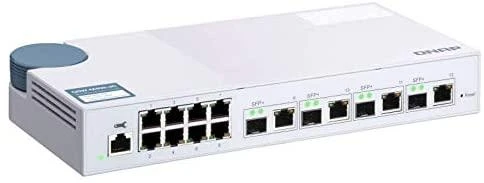 Šakotuvas QNAP QSW-M408-4C tinklo komutatorius Valdomas L2 Gigabit Ethernet (10/100/1000) Balta