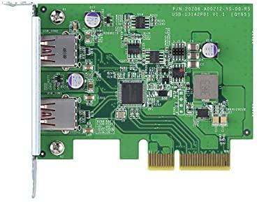 QNAP USB 3.2 Gen 2 dviejų prievadų PCIe išplėtimo plokštė