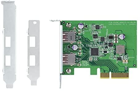 QNAP USB 3.2 Gen 2 dviejų prievadų PCIe išplėtimo plokštė