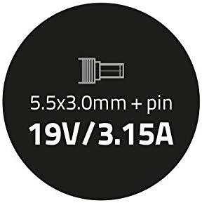 QOLTEC 50015 Nešiojamas kompiuteris AC maitinimo adapteris Samsung 60W 19V 3.15A 5.5x3.5