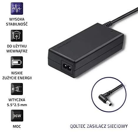 QOLTEC 51110 Qoltec Universalus kintamosios srovės adapteris 36W 12V 3A 5.5 2.5 + maitinimo laidas