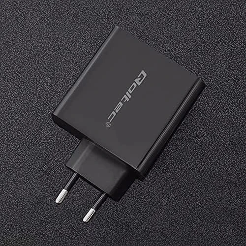 QOLTEC 51716 Įkroviklis 63W 5-20V 1.5-3A USB tipas C PD USB QC 3.0 Juodas