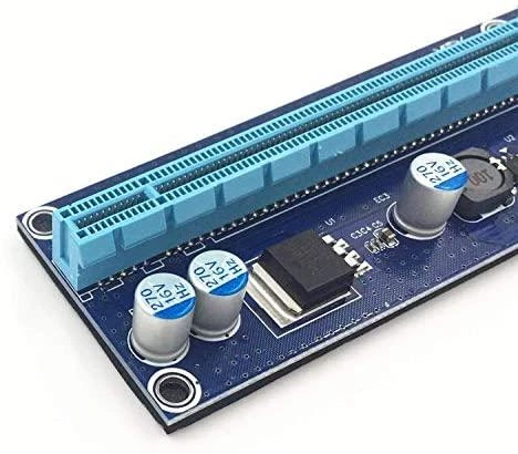 QOLTEC 55501 Qoltec Riser PCi-E 1x - 16x USB 3.0 SATA / PCI-E 6pin