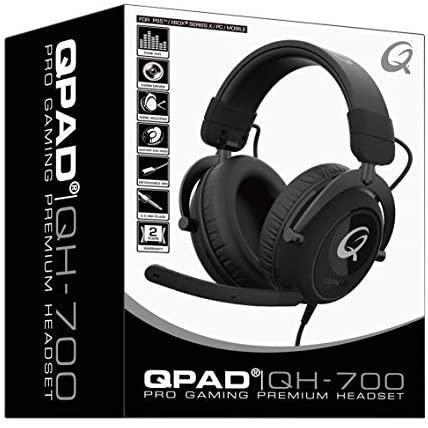 Žaidimų Ausinės QPAD QH700 Juodas (Juodos)