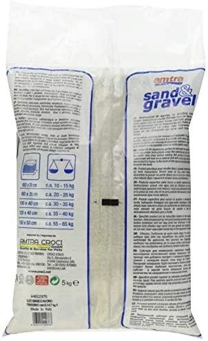 Croci AMTRA smulkus baltas kvarcinis smėlis 0.1-0.7mm 5kg