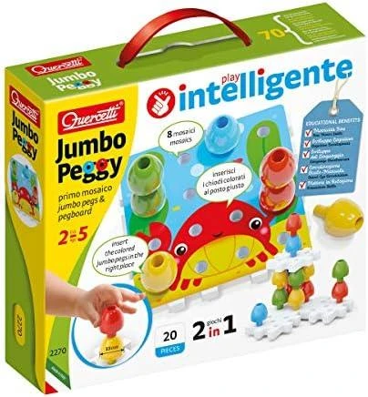 Quercetti Mozaika Jumbo Peggy II- Edukacinis Žaislas