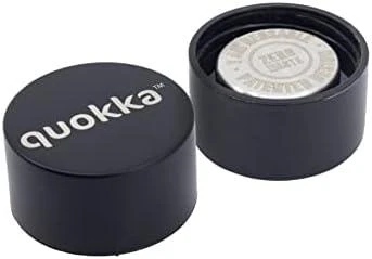 Quokka Solid - Nerūdijantis plienas double wall vacuum insulated water bottle, portable thermos 510 ml (Jet Juodas)
