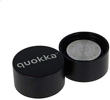 Quokka Solid - Nerūdijantis plienas double wall vacuum insulated water bottle, portable thermos 510 ml (Jet Juodas)
