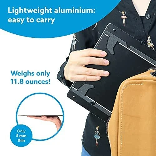 R Go Tools R-Go nešiojamojo kompiuterio ir planšetinio kompiuterio stovas, 10–22 colių, maks. 5kg, juodas, mažmeninės prekybos produktas