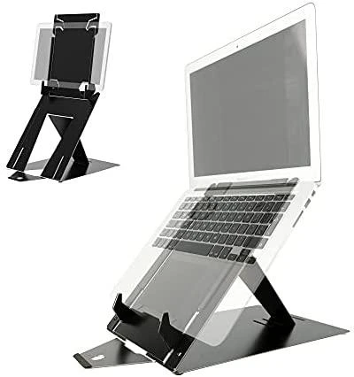 R Go Tools R-Go nešiojamojo kompiuterio ir planšetinio kompiuterio stovas, 10–22 colių, maks. 5kg, juodas, mažmeninės prekybos produktas