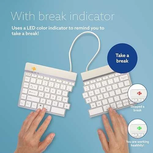 R Go Tools R-GO SPLIT BREAK ERGONOMIŠKAS – klaviatūra QWERTY (JAV) BLUETOOTH W