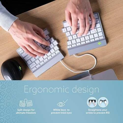 R Go Tools R-GO SPLIT BREAK ERGONOMIŠKAS – klaviatūra QWERTY (JAV) BLUETOOTH W