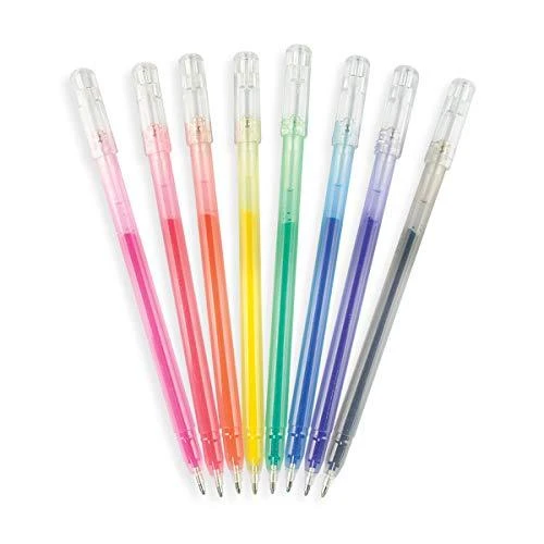 Kolorowe Baloniki Colorful Balloons Radiant Writers geliniai rašikliai su blizgučiais 8vnt