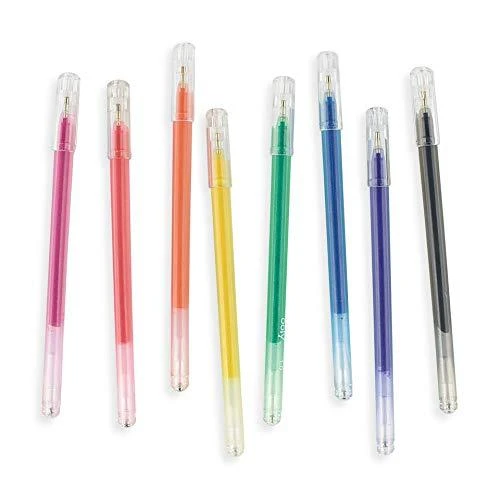 Kolorowe Baloniki Colorful Balloons Radiant Writers geliniai rašikliai su blizgučiais 8vnt