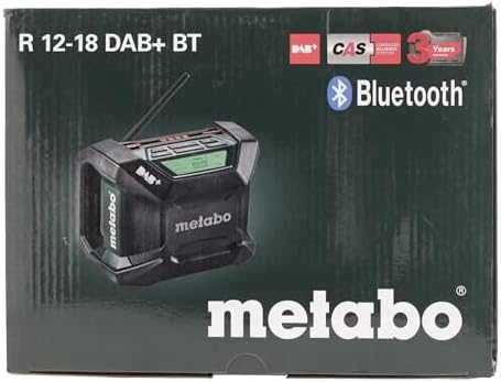 Radijo imtuvas R 12-18 DAB+Bluetooth, korpusas, Metabo