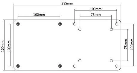 Laikiklis Raidsonic ICY BOX IB-MSA103-VM Priedas monitoriaus stovui su VESA 75x75 ir 100x100 Juodas