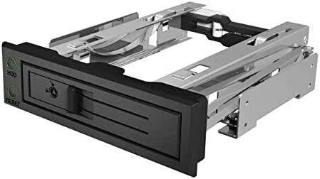 ICYBOX IB-166SSK-B Icy Box Trayless Mobile Rack 3.5 SATA/SAS HDD, Juodas