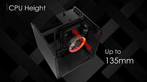 Raijintek METIS EVO TG Mini-ITX dėklas, grūdintas stiklas - sidabras