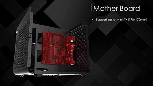 Raijintek METIS EVO TG Mini-ITX dėklas, grūdintas stiklas - sidabras