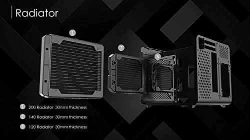 Raijintek METIS EVO TG Mini-ITX dėklas, grūdintas stiklas - sidabras