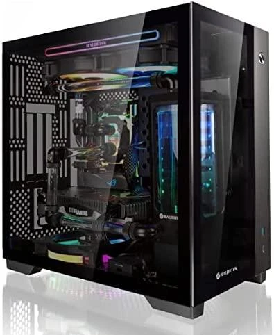 Raijintek PAEAN MINI Mini-ITX dėklas, grūdintas stiklas - juodas