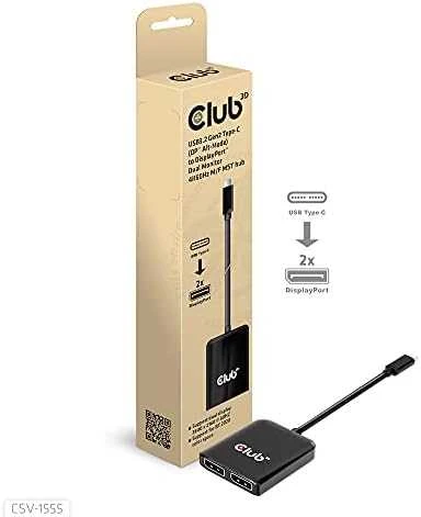 Club 3D Club3D delninis MST USB-C yra DisplayPort, 4K60Hz (M/F)