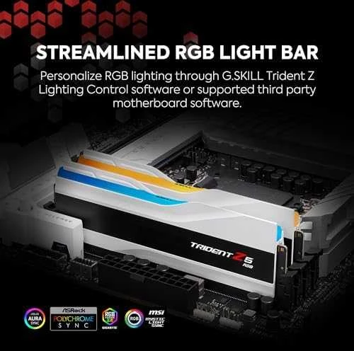 RAM G.Skill Trident Z5 RGB atminties modulis 32 GB 2 x 16 GB DDR5 6400 MHz