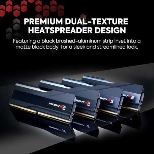 RAM „G.Skill Trident Z5 RGB F5-6000J4048F24GX2-TZ5RK“, 48 GB, 2 x 24 GB, DDR5, 6000 MHz, 288 kontaktų DIMM