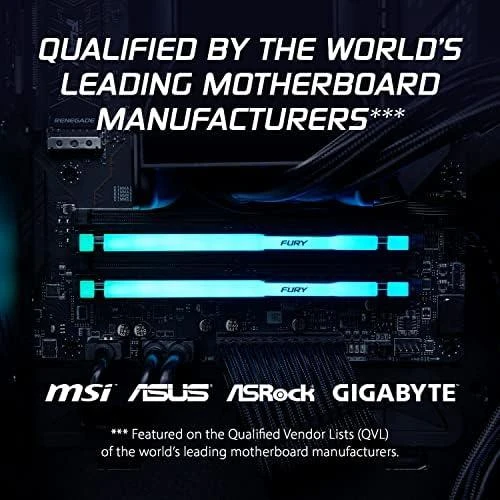 RAM „Kingston KF556C36BWEA-32“ 32 GB 5600 MT/s DDR5 CL36 DIMM FURY Beast Baltas RGB EXPO | „Kingston“