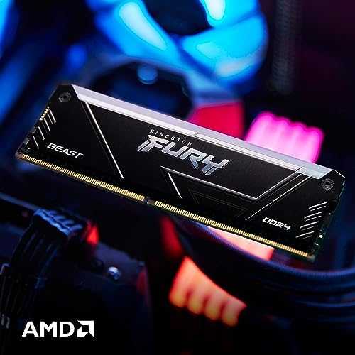 RAM „Kingston KF436C18BB2AK2/64“ 64 GB 3600 MT/s DDR4 CL18 DIMM (2 vnt. rinkinys) „FURY Beast RGB“ | „Kingston“