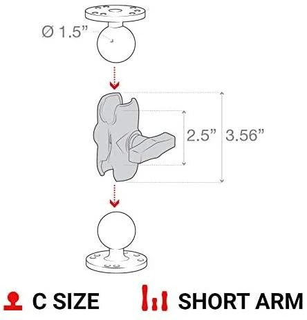 Ram Mounts UNPKG RAM DBL SOCET ARM C BALL D ILGIS