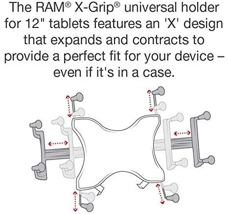 Ram Mounts RAM X-GRIP UNIVERSAL 12" CLASS Planšetė HOLDR