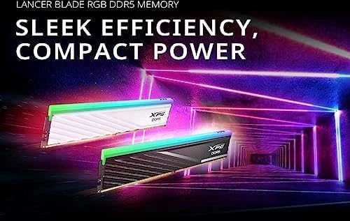 RAM ADATA XPG LANCER BLADE RGB DDR5 32GB 2x16GB UDIMM 6000MHz CL 30-40-40 Juodas