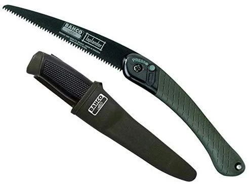 Bahco sulankstomas genėjimo pjūklas su dviejų komponentų rankena sausai medienai / plastikui / kaulams, XT 7 TPI, 230 mm