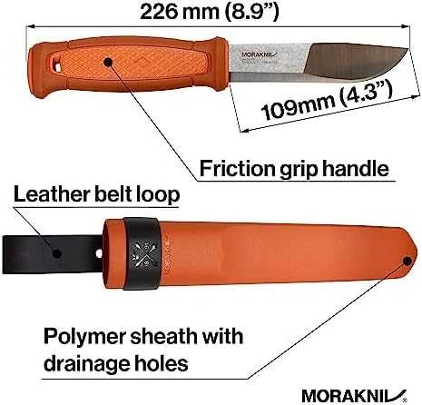 Morakniv Kansbol su Multi-Mount tvirtinimu (S) degintas oranžinis