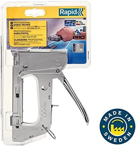 Kabių pistoletas R28E kabelis iki 4,5mm. Nr 28 kabės PRO, Rapid